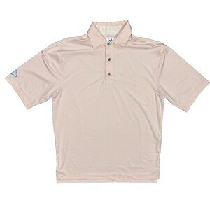 FootJoy Golf Shirt Stretch Polo Pink Short Sleeve Fife Turas Large